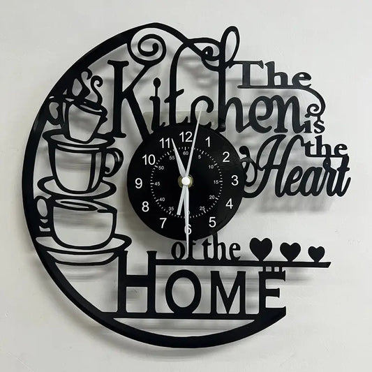 Vintage Kitchen-Themed Wall Clock