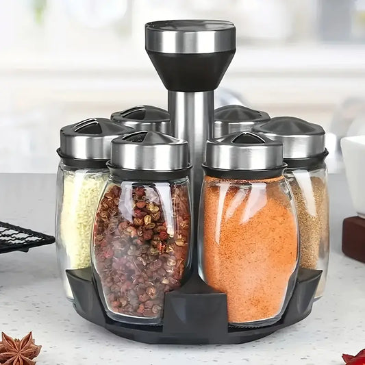 7pcs Rotating Spice Shaker Set